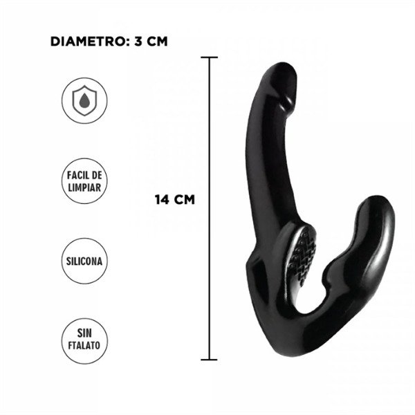 Producto - Strap On Gun doble estimulador 14x3cm