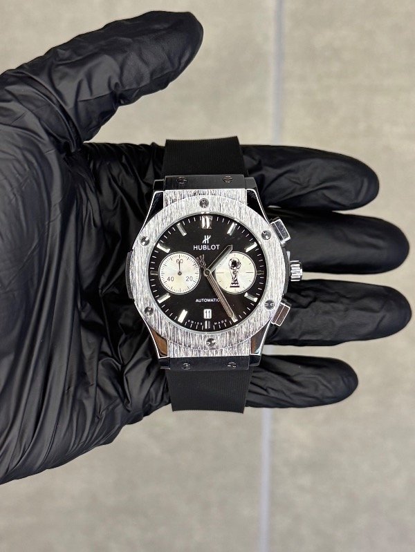 Producto - HUBLOT MUNDIAL PLATA NEGRO (calidad AA+)