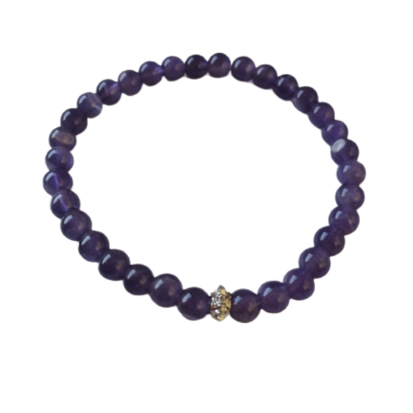 Producto - Pulsera De Piedra Natural Amatista 6mm