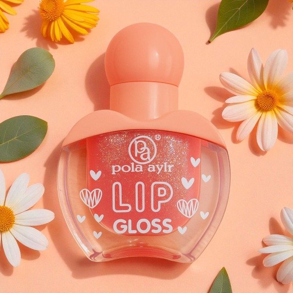 Producto - Brillo Labial Con Glitter Pola Aylr Salmon