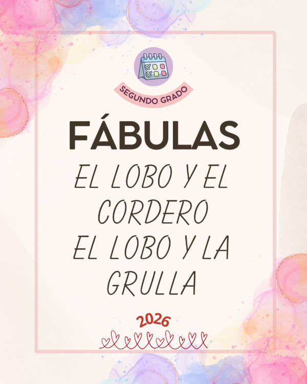 Producto - Fábulas El Lobo y el Cordero y El lobo y la Grulla