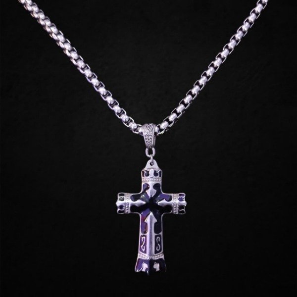 Producto - Collar Cruz esmaltada