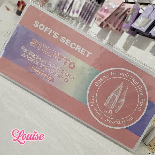 Producto - Tips Dual French - Stiletto (150 pcs)