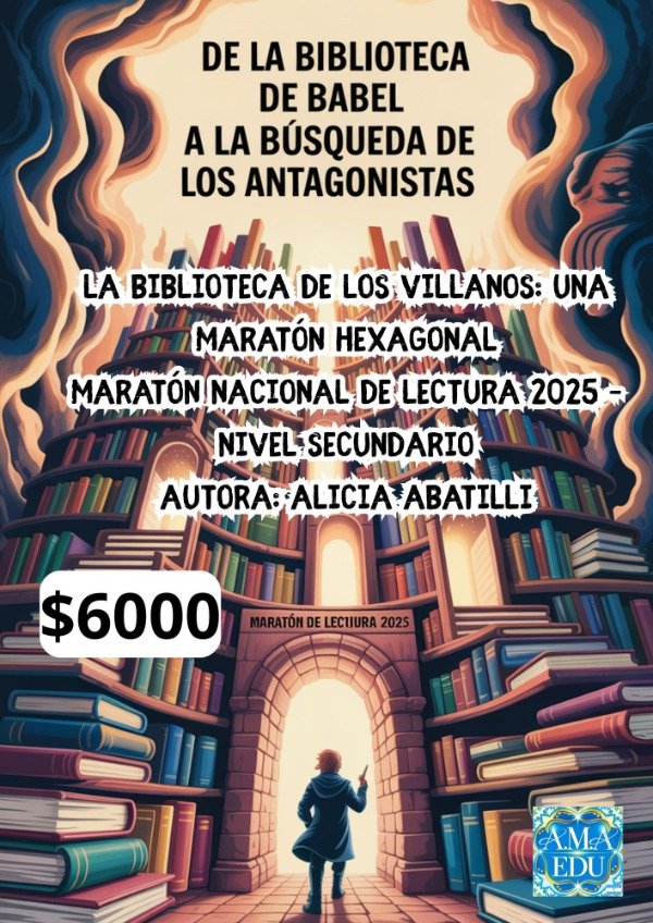 Producto - MARATÓN DE LECTURA 2025. SECUNDARIA. La Biblioteca de los Villanos