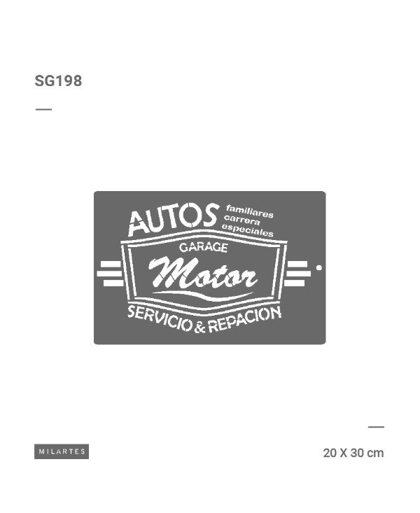 Producto - Stencil MILARTES SG 198