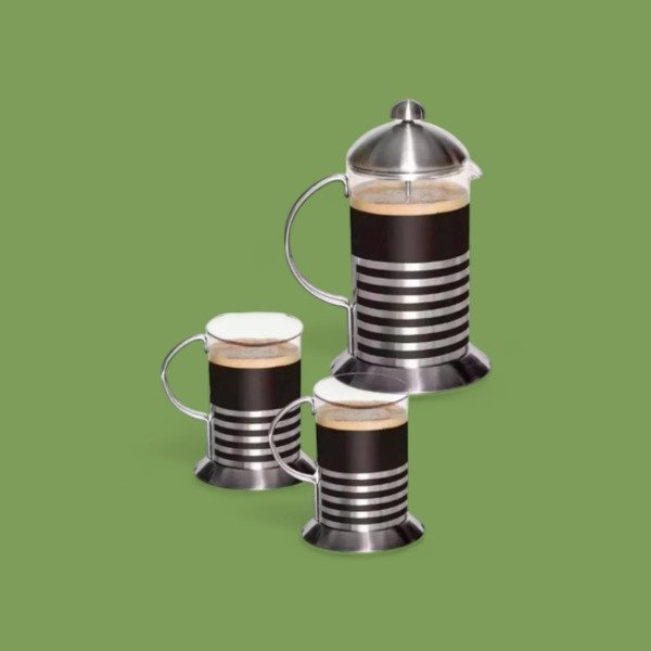 Producto - Kit de Cafetera Prensa Francesa 400nl con dos tazas