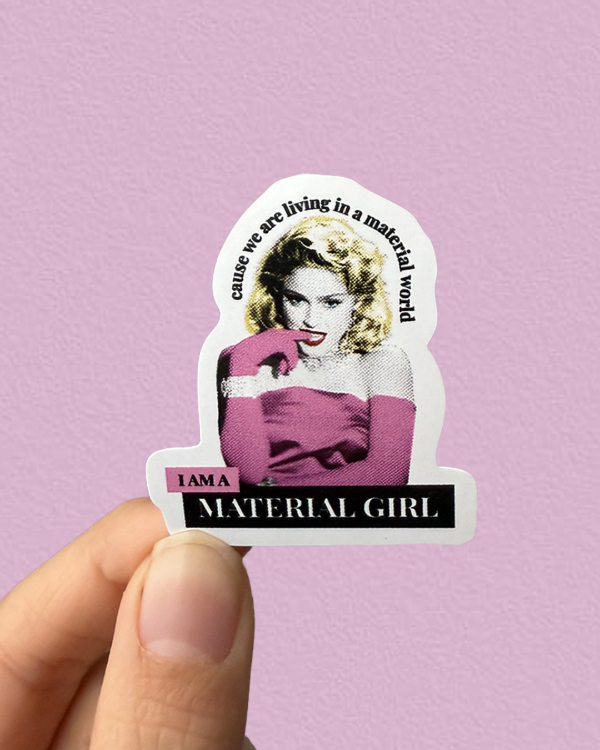 Producto - MATERIAL GIRL - Sticker Individual Madonna