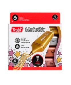 Producto - Resaltador Trabi metallic surtido x 4 unidades