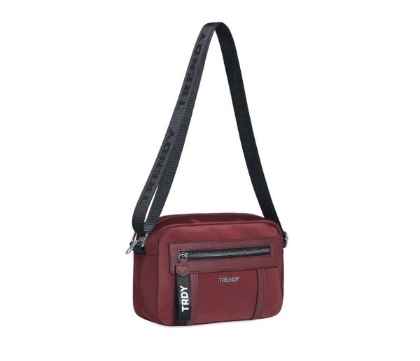 Producto - Bandolera Trendy Tela Bordo - 0