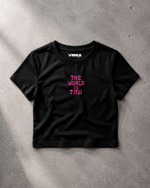 Producto - Babytee The World is Tini negra "SALE"