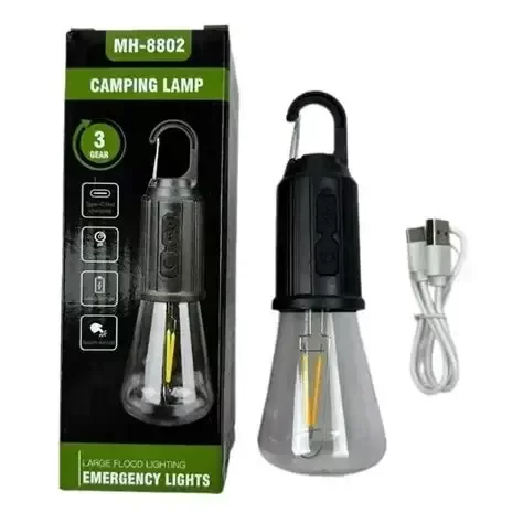 Producto - foco lampara camping luz calida recargable MC9456
