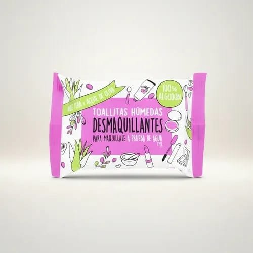 Producto - Toallitas húmedas desmaquillantes para maquillaje a prueba de agua TyL