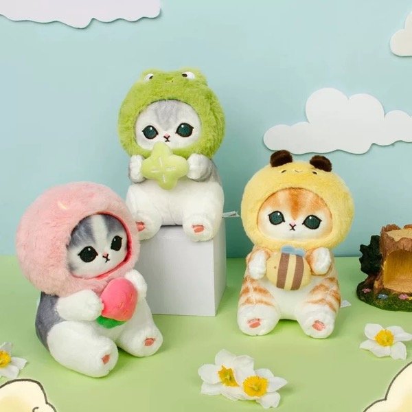 Producto - Peluches gatito Mofusand con gorritos (WA-094)