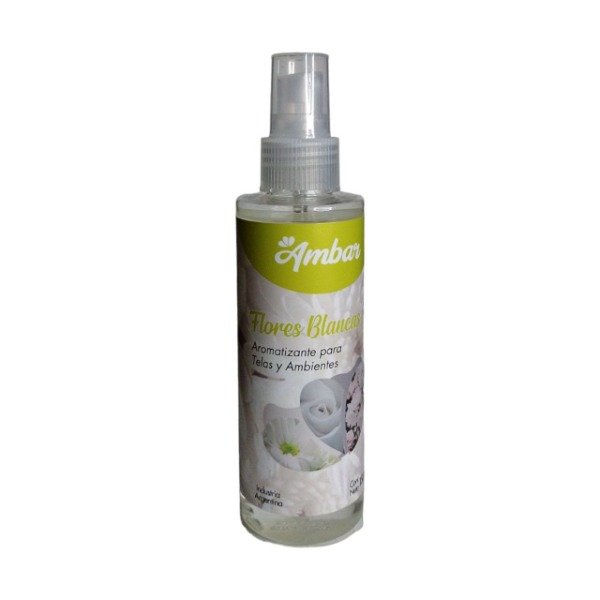 Producto - Ámbar - Textil "Flores Blancas"