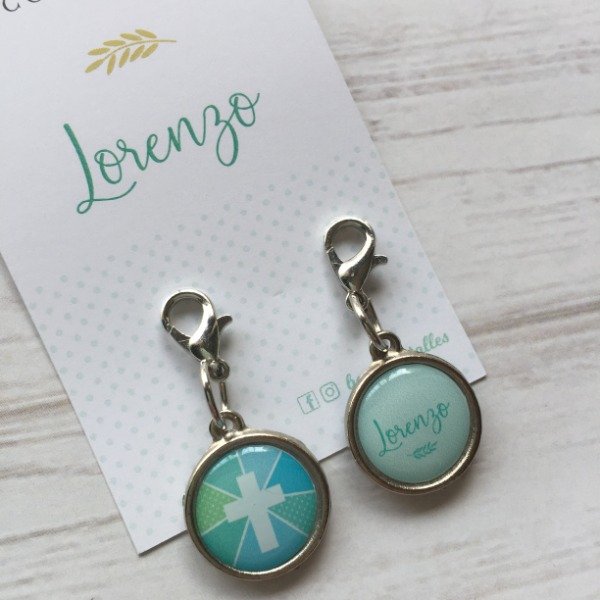 Producto - PACK MEDALLITA CON MOSQUETÓN MINI PERSONALIZADA CON NOMBRE