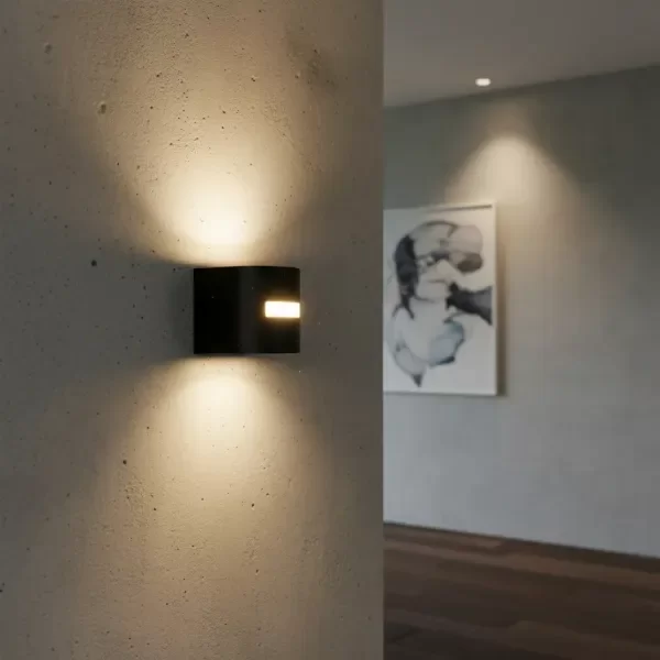 Producto - Aplique Bidireccional Para Exterior E Interior Negro