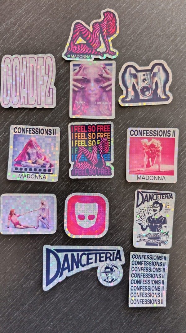 Producto - Madonna Confessions II COTDF" Pack de Stickers Holograficos