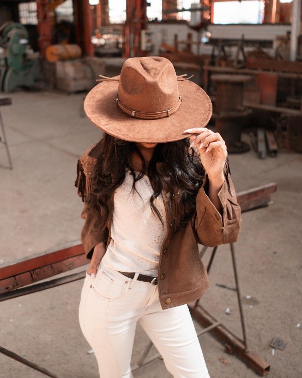 Producto - Sombrero gamuzado chocolate