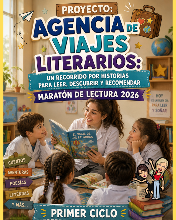 Producto - PROYECTO. AGENCIA DE VIAJES LITERARIOS. MARATÓN DE LECTURA 2026. PRIMER CICLO