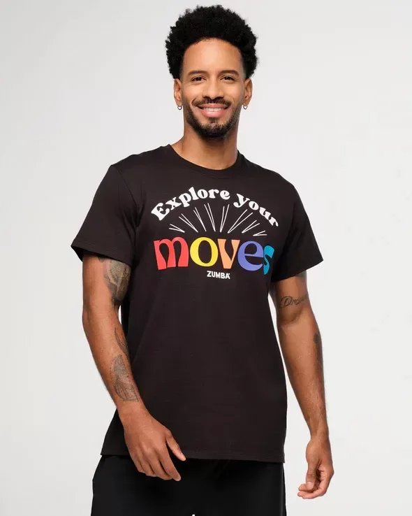 Producto - Zumba Explore Crew Neck Instructor Tee - Bold Black