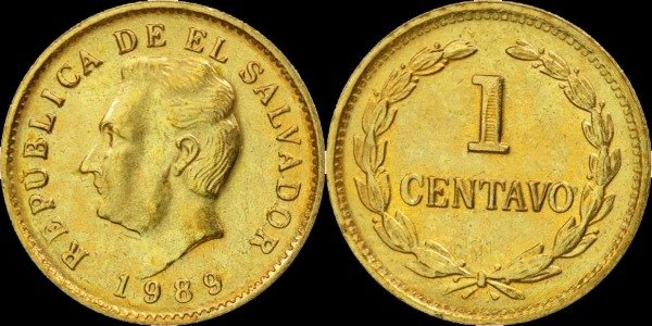 Producto - El Salvador - 1 Centavo (1989) KM #135.1.a - Guerra Civil