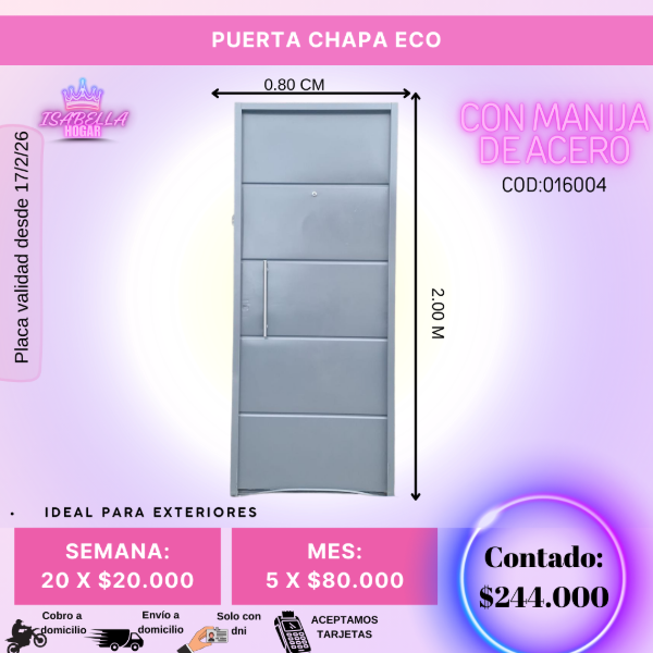 Producto - PUERTA CHAPA ECO