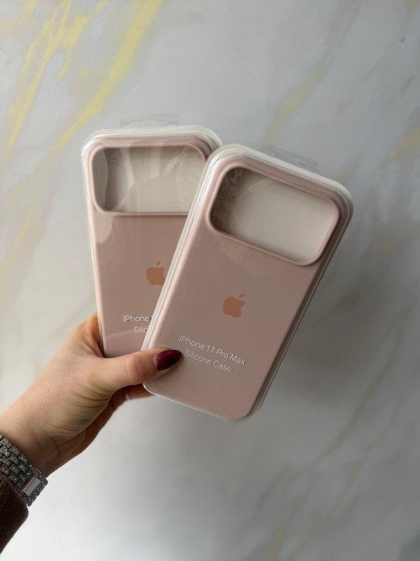 Producto - Silicone case iPhone 17 pro Max rosa viejo