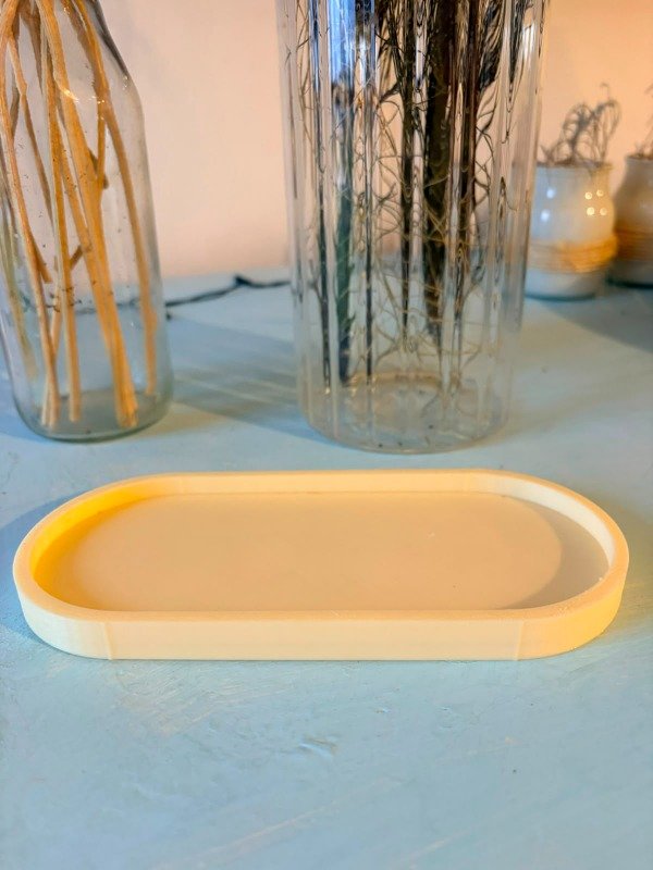 Producto - Bandeja oval amarillo pastel