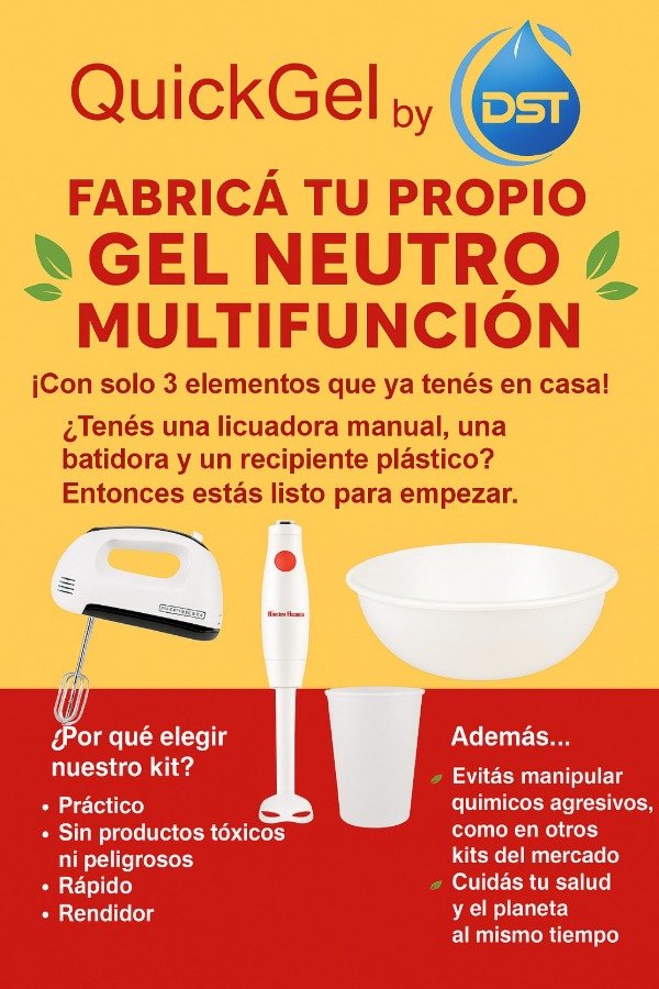 Producto - PRODUTO INNOVADOR !! QuickGel- Kit de Elaboración Gel Neutro PREMIUM