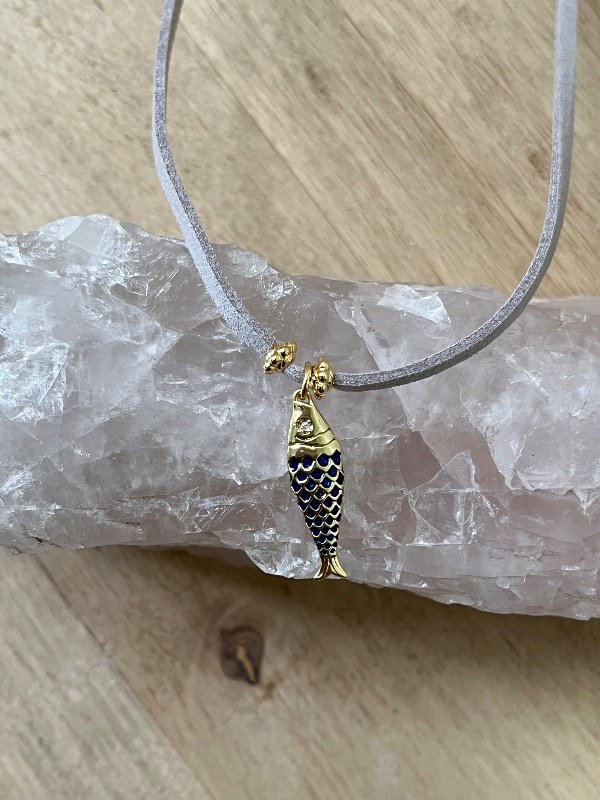 Producto - Collar pez azul