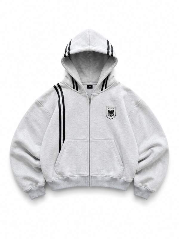 Producto - ZIP HODDIE SPORT GRIS