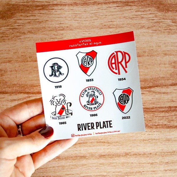 Producto - Plancha de vinilo - CARP - River Plate 2 - Escudos históricos