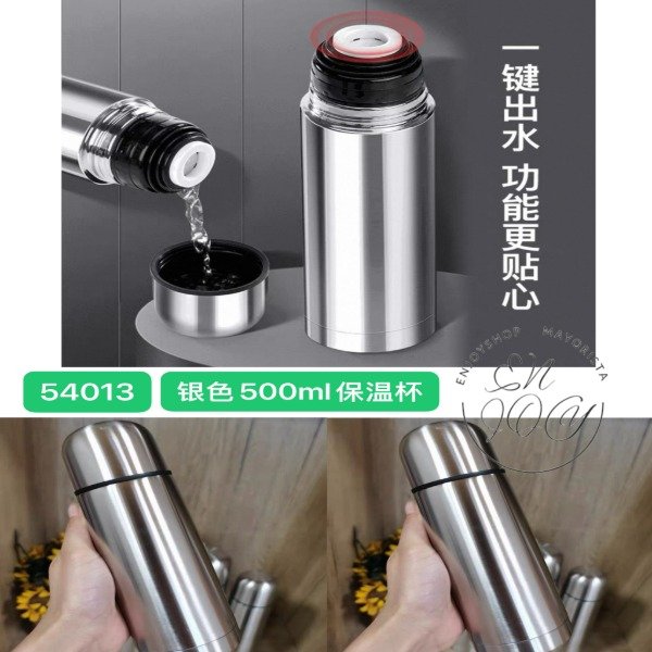 Producto - BOTELLAS TERMICAS TERMO 500ML PLATEADO 54013