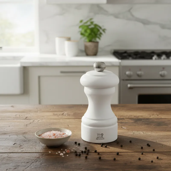 Producto - Molinillo De Sal Bistro Peugeot 10 Cm Blanco Mate
