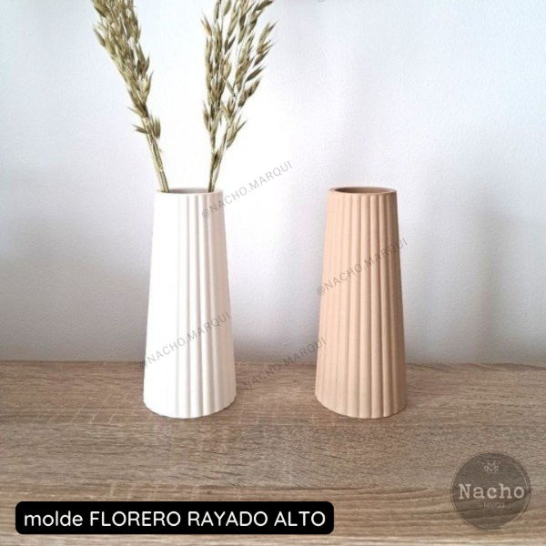 Producto - Molde FLORERO RAYADO ALTO