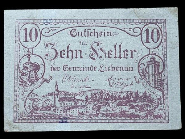 Producto - Austria - Liebenau (1920) 10 Heller