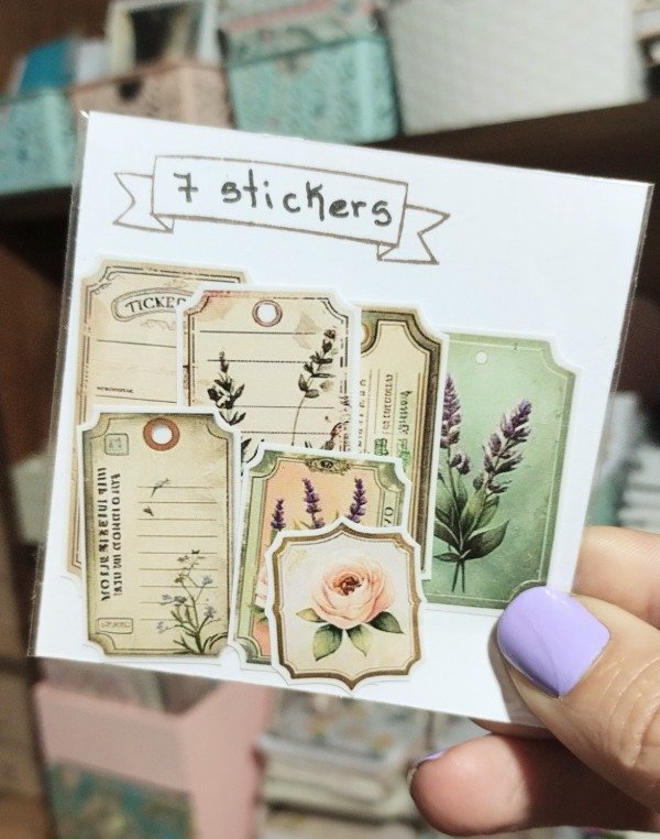 Producto - Stikers Etiquetas florales oferta
