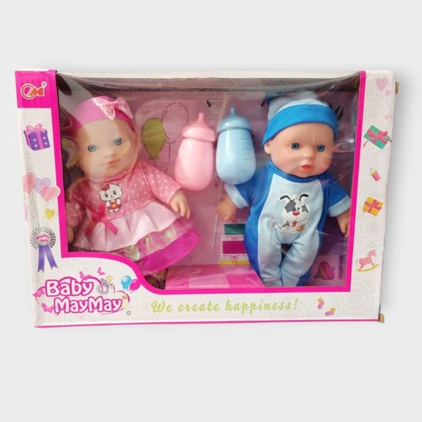 Producto - Bebé mellizos con accesorios May May