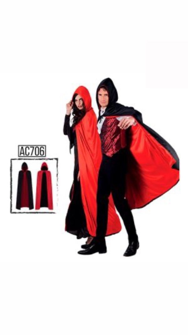 Producto - Capa Reversible con capucha rojo/negro 1,30