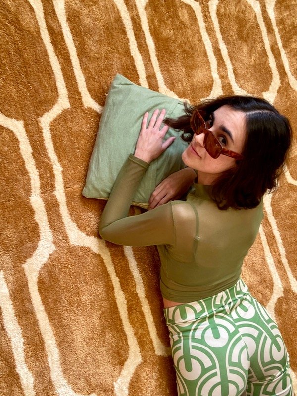 Producto - Alfombra patrón óvalos