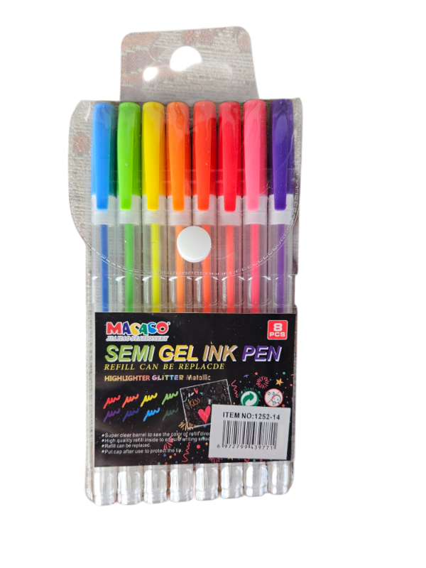 Producto - Lapiceras semi gel x 8