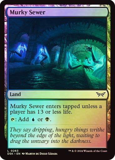 Producto - Murky Sewer Foil  Duskmourn: House of Horror
