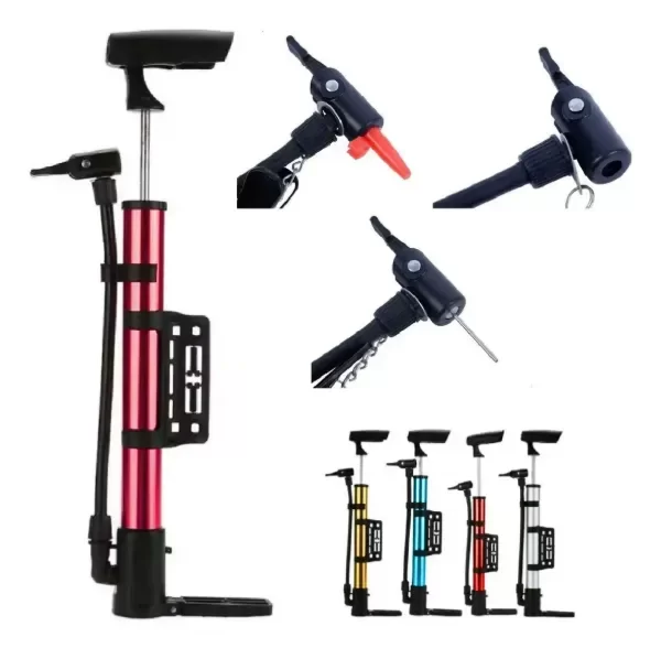 Producto - Inflador De Mano Rojo Multiuso Bicicleta