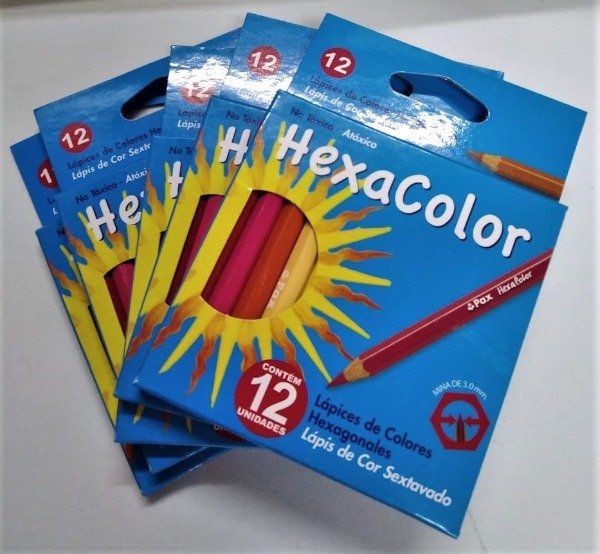 Producto - LÁPICES DE COLORES HEXACOLOR x 12 U.