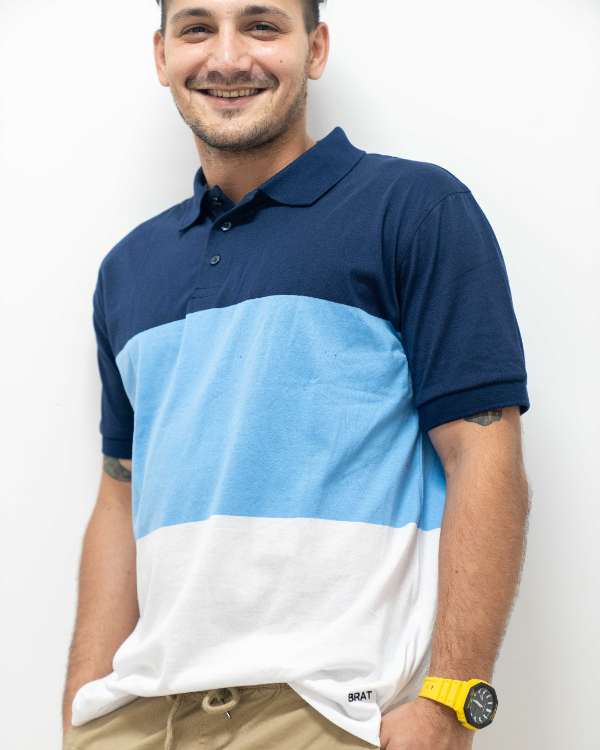 Producto - Chomba Pekín azul