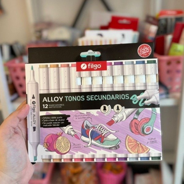 Producto - Marcador artistico doble punta Alloy SECUNDARIOS x12
