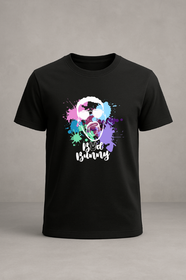 Producto - Remera Bad Bunny - Modelo Color Splash