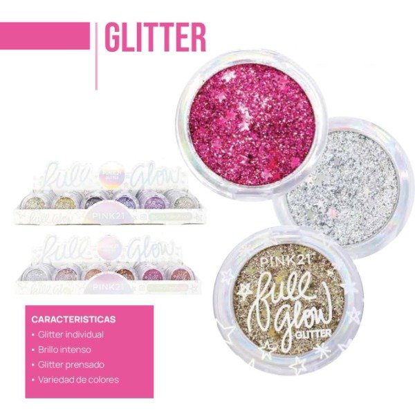 Producto - GLITTER FULL GLOW SOMBRA PINK21