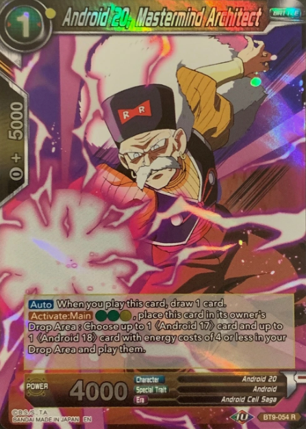 Producto - BT9-054	Android 20, Mastermind Architect FOIL - UNIVERSAL ONSLAUGHT
