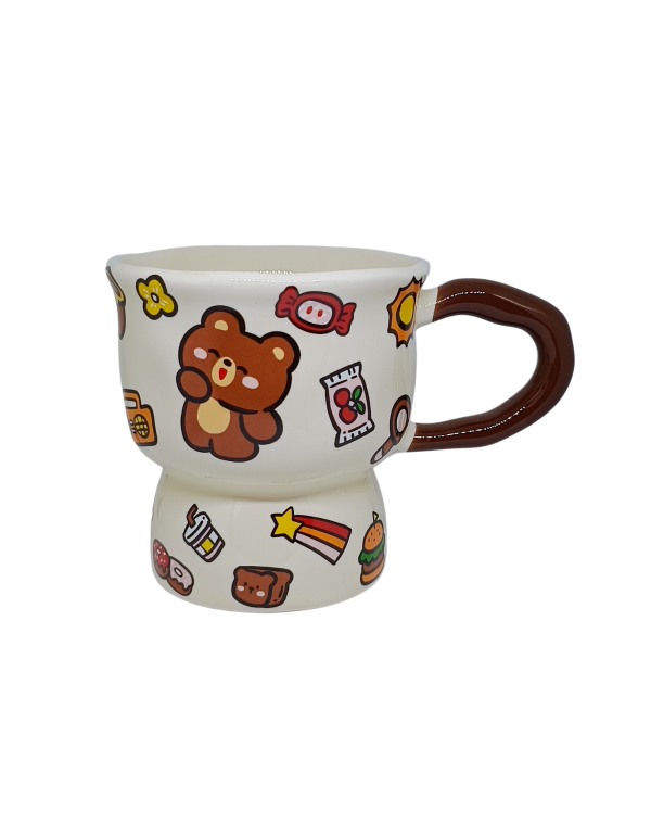 Producto - Taza Alta Cerámica Oso y Dibujitos